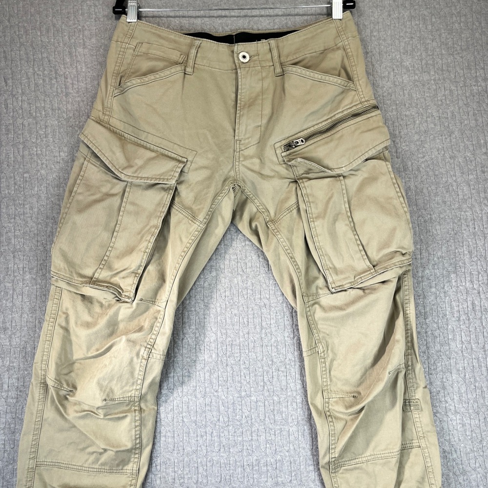 RAW Cargo Pants Mens 30x32 Khaki Casual Multi Pocket‎ Workwear